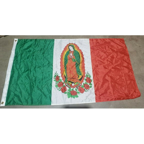 3x5 Our Lady Of Guadalupe Virgin Mary Banner Flag (VERSION 2)
