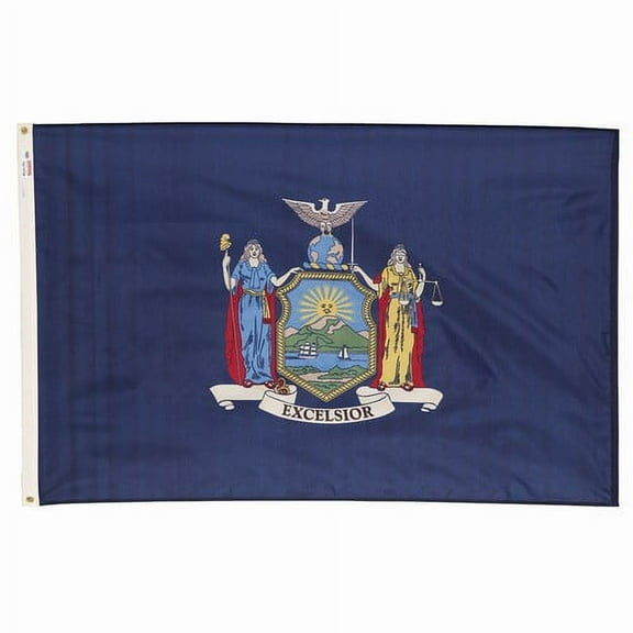 3x5' POLYWAVEZ NEW YORK POLY II FLAG CH&G