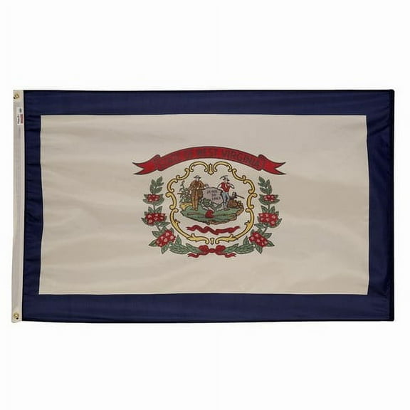 3x5' POLYWAVEZ WEST VIRGINIA POLY II FLAG CH&G