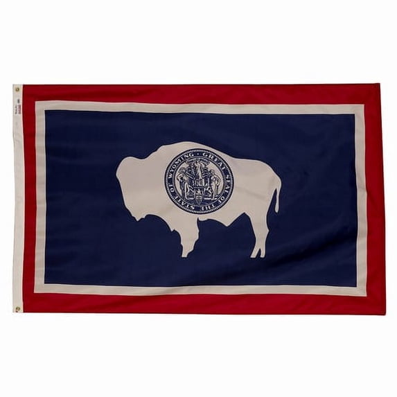 3x5' POLYWAVEZ WYOMING POLY II FLAG CH&G