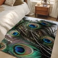 3x5 Peaches Feathers Area Rug for Bedroom, Washable Non Slip Low Pile ...