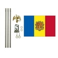 thumbnail image 1 of 3x5 Polyester Andorra (seal) Flag with 6 foot Pole Kit; Contains a 3x5 Polyester Flag, a 6 foot long 3/4inch Diameter Aluminum Pole and a Bracket, 1 of 1
