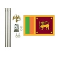 thumbnail image 1 of 3x5 Polyester Sri Lanka Flag with 6 foot pole Kit; Contains a 3x5 Polyester Flag, a 6 foot long 3/4inch Diameter Aluminum Pole and a Bracket, 1 of 1