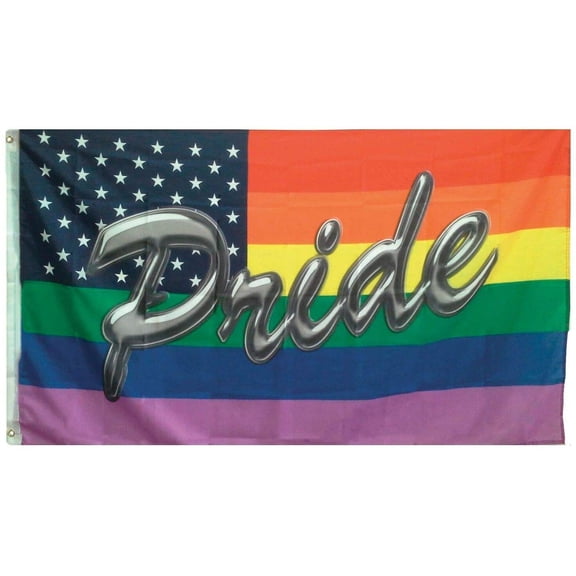 3x5 Rainbow American Pride Letters America Polyester Flag