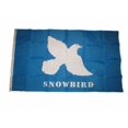 thumbnail image 1 of 3x5 Snowbird Snow Bird Flag 3'x5' Brass Grommets, 1 of 5