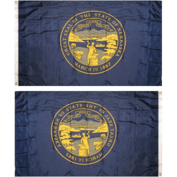3x5 State of Nebraska Flag 3'x5' Banner Grommets Fade Resistant Super Polyester