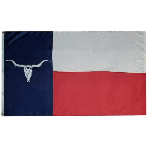 3x5 Texas Longhorn Texan 100D Woven Poly Nylon 3'x5' Flag Banner