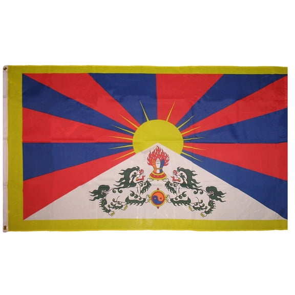 3x5 Tibet Chine Dalai Lama Tibetan flag 3'x5' House Banner Grommets
