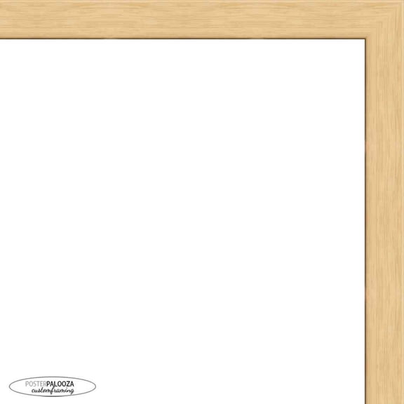 3x5 Traditional Natural Complete Wood Picture Frame with UV Acrylic, Foam Board Backing, & Hardware
