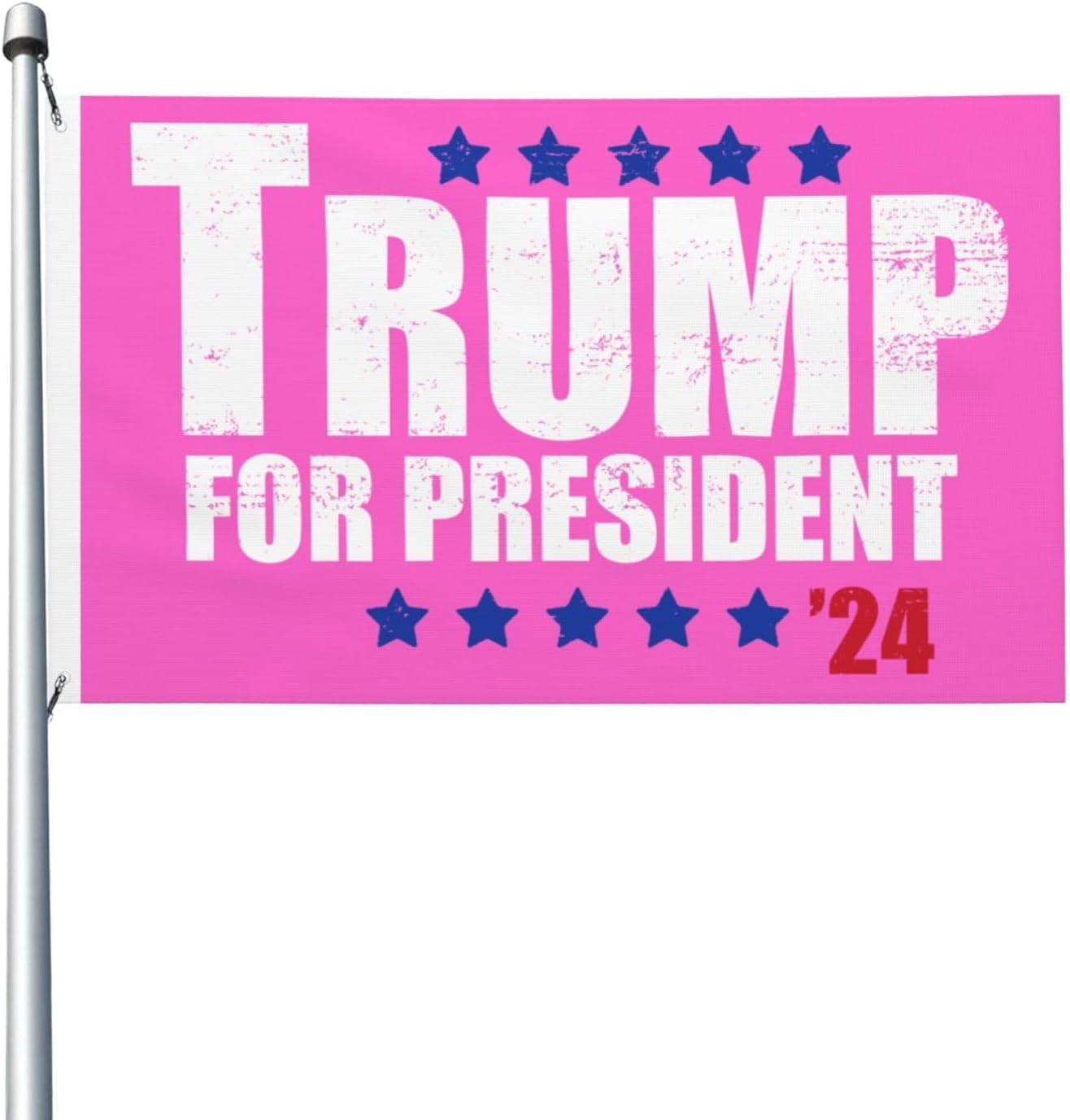 3x5 Trump Vance 2024 Flag PINK Double Sided Vote Trump For President