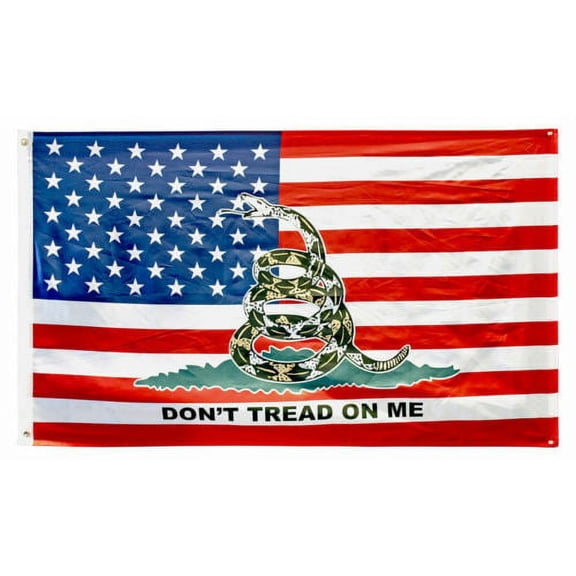 3x5 USA American Gadsden Don't Tread On Me Flag 3'x5' Banner Grommets Premium