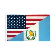 3x5 USA American Guatemala Friendship DIAGONAL 100D Woven Poly Nylon 3'x5' Flag