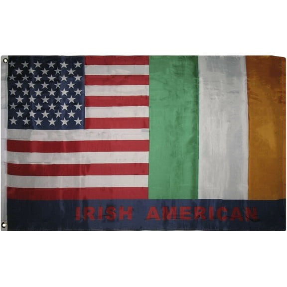 3x5 USA Ireland Irish American Friendship Nylon Poly Blend Flag 3'x5' Banner