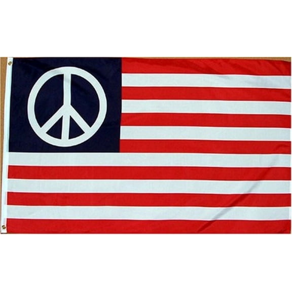 3x5 USA United States Peace Symbol Flag 3'x5' Banner Grommets fade resistantc
