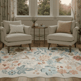 thumbnail image 1 of 3x5 Washable Rug, Non Slip Vintage Floral Rug for Entryway, Kitchen, Bedroom, Laundry, Bathroom-Beige, 1 of 7