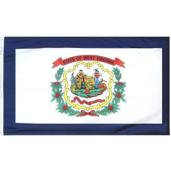 3x5' West Virginia Heavy Weight Nylon Flag From All Star Flags