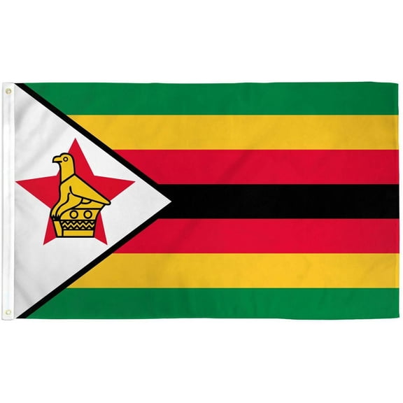 3x5 Zimbabwe Premium Polyester Fade Resistant Flag 3'x5' Grommets Banner 100D
