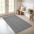thumbnail image 1 of 3x5 ft Area Rug - Machine Washable Non-Slip Boho Rug for Living Room, Woven Rug for Bedroom, Dining Room, Home Office - Soft, Lightweight, Stain-Resistant, Soundproof - Grey, 1 of 9