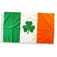 thumbnail image 1 of 3x5 ft PRINTED IRISH SHAMROCK FLAG Clover Saint Patty's Ireland St Patricks 100D, 1 of 3