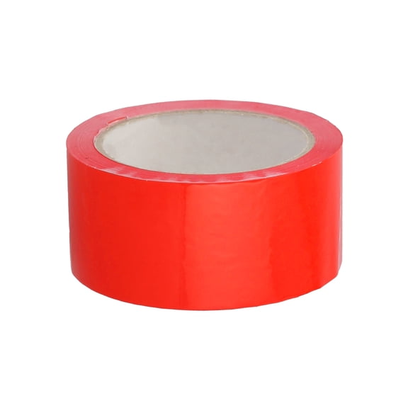 MMBM 2.83 Inch x 55 Yards Red Color Carton Box Sealing Packing Packaging Tape 2 Mil Thick 12 Rolls