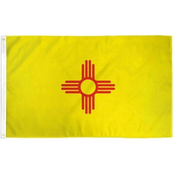 3x5FT NEW MEXICO FLAG LARGE Nylon 68D BANNER GROMMETS