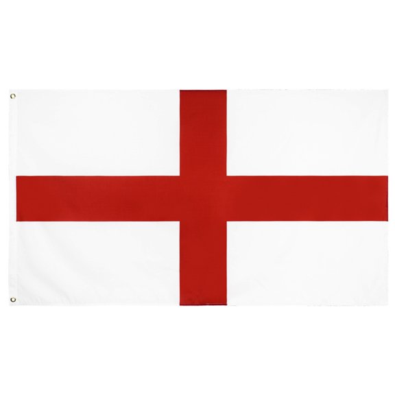 3x5Foot England Flag Bright Color & Fade Double Stitched George-Cross National Flags Polyester with Brass Grommets