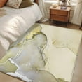 thumbnail image 1 of 3x5Ft Area Rugs Marble Yellow Non-Skid Rubber Backing Large Rectangle Rugs - Living Room Bedroom Home Office, Modern Abstract Ink Painting Luxury Indoor Floor Mat Carpets Washable Rug, 1 of 9
