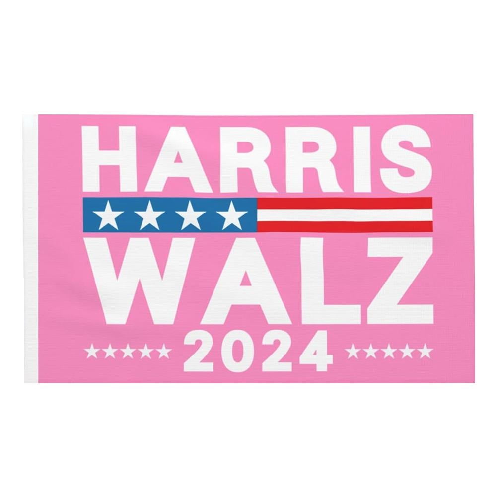 3x5Ft Kamala Harris Waltz 2024 For President Flags FlagPink US Outdoor