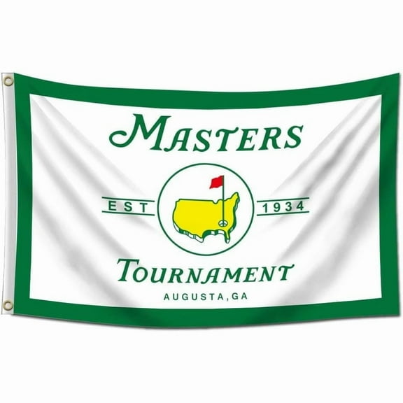 3x5Ft Masters Flag Indoor Outdoor Golf Banner UV Protection Fade (White) Home Garden Decoration Wall Flags