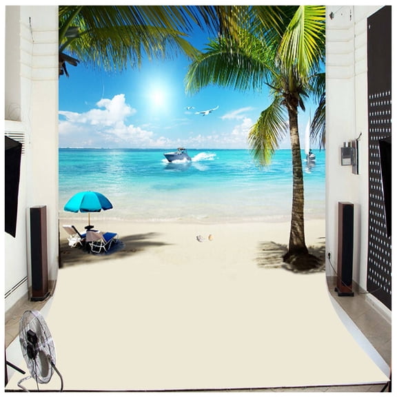 3x5Ft Summer Seaside Beach Photography Background Vinyl Studio Backdrop Props