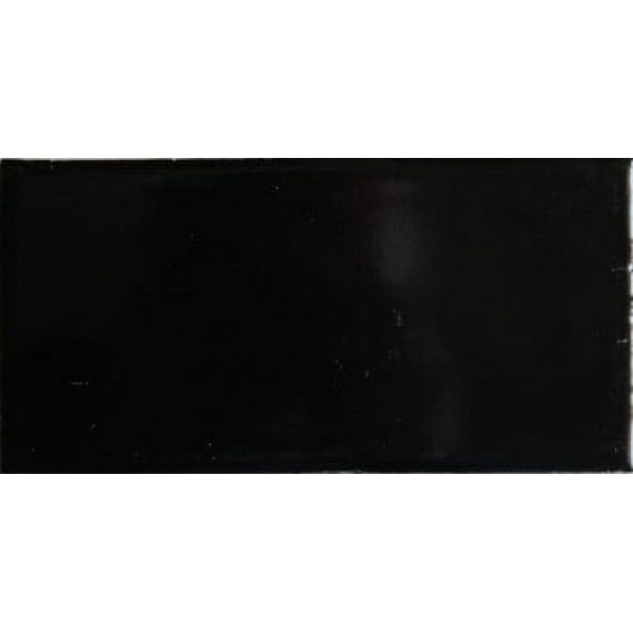 3x6 Black Subway Talavera Tile, Set of 8 pcs