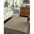 thumbnail image 1 of 3x6 Ft Gray Jute Area Rug | Handmade | Solid Farmhouse Design | Natural Jute Rug for Living Room | Dining Room | Bedroom | Kitchen | Hallway | Entryway, 1 of 5