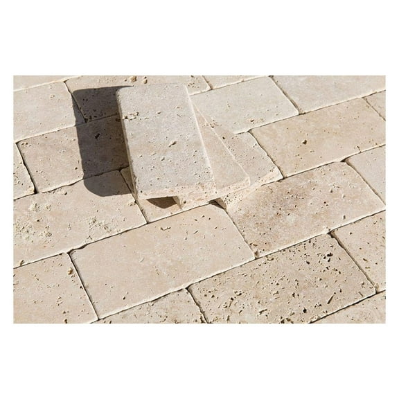 3x6 Light Travertine Tumbled Antiqued Wall Floor Natural Stone Tile (40)