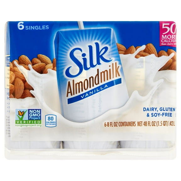 (3x6 Packs) Silk Almond Milk Vanilla, 8 fl oz
