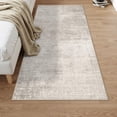 thumbnail image 1 of 3x6 Washable Hallway Runner Rug: Abstract Stain Resistant Bathroom Kitchen Rug Farmhouse Ultra Soft Bedroom Entryway Print Floor Mat Thin Non-slip Indoor Carpet For Living Room Laudry(3x6 Beige/cream, 1 of 8