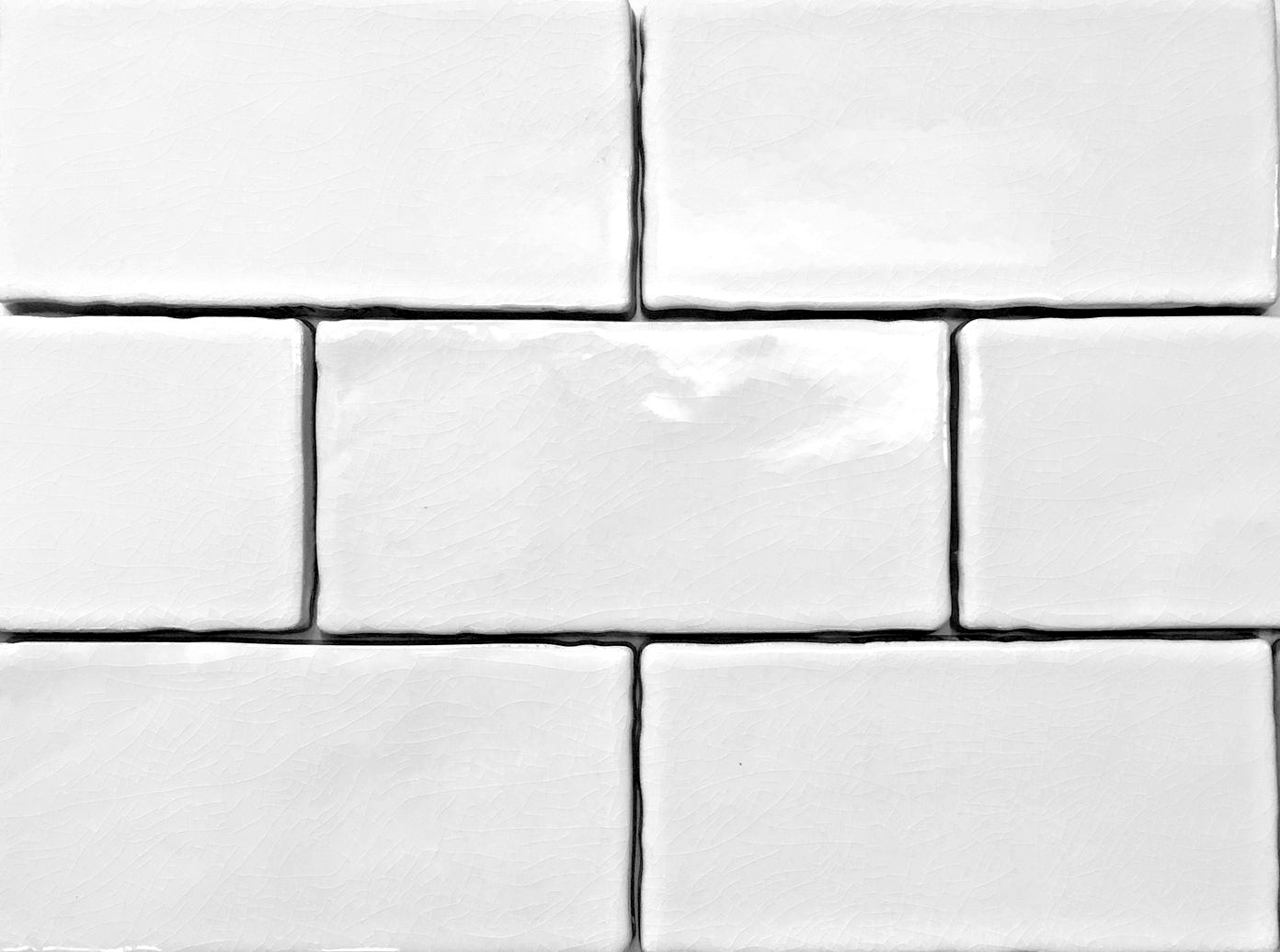 3x6 White Crackled Ceramic Tile, Wall and Backsplash Kitchen Bath (BOX OF 11 SF)