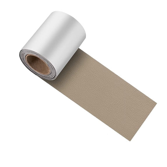 3x60 Inch Leather Repair Kit, Self Adhesive Vinyl Repair Tape for Couch, Car Seat, Sofa, Boat Seat,Leather Repair Roll (Khaki)