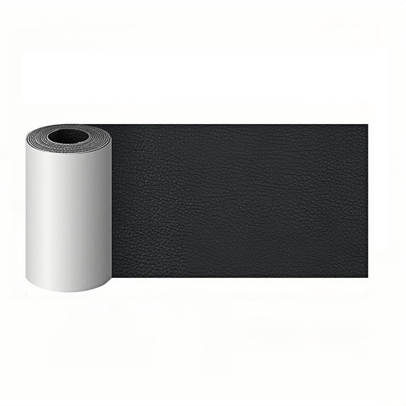 3x60 Inch Leather Repair Patch, Car Leather Seat Repair Sticker, Leather Repair Tape, Self Adhesive Waterproof Patch Kit for Car Seat,Couch,Boat Seat,Chair (Black)