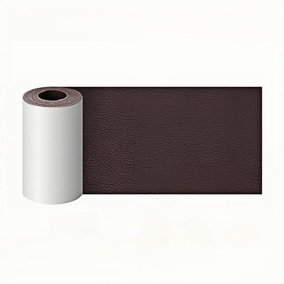 3x60 Inch Leather Repair Patch, Car Leather Seat Repair Sticker, Leather Repair Tape, Self Adhesive Waterproof Patch Kit for Car Seat,Couch,Boat Seat,Chair (Dark Brown)