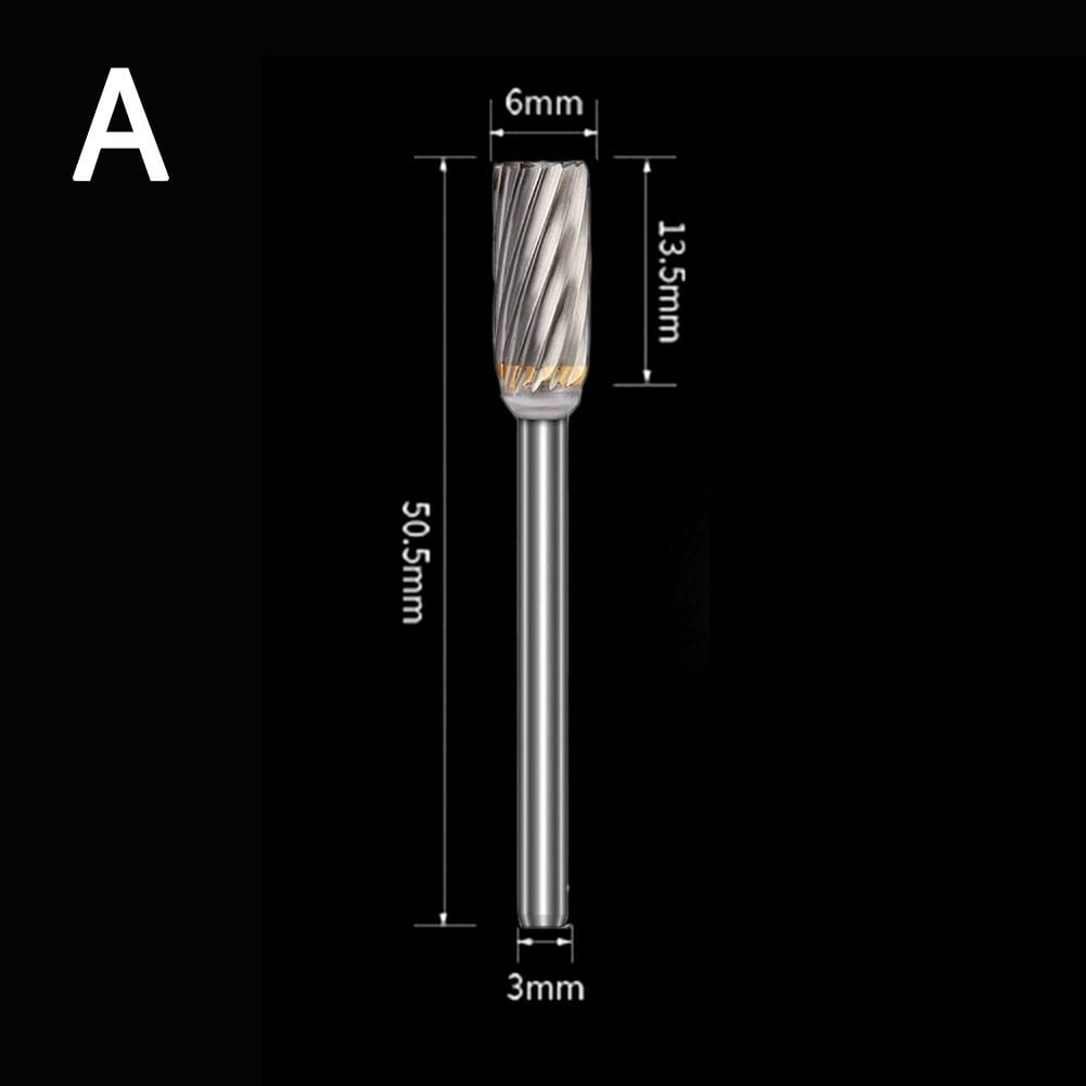 3x6mm Tungsten steel Drill Bits cutting carving Rotary Burrs Rotary