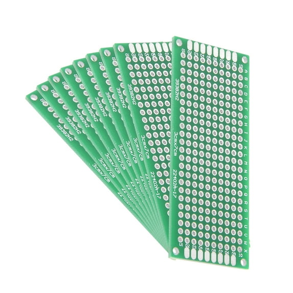 3x7cm Double Sided Universal Printed Circuit Board for DIY Soldering 9Pcs