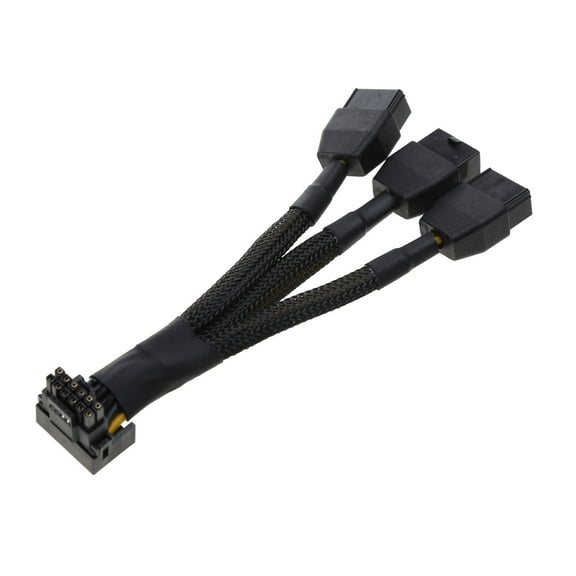 3x8Pin to 16Pin PCIE 5.0 Adapter Line for CPU RTX4090 RTX4080 12VHPWR 90 Degree to 3x8pin 4x8Pin Converter 15CM