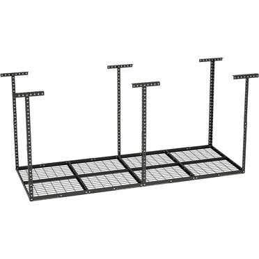 Heavy Duty Overhead Garage Storage Rack – 3ft X 8ft, 600lb Capacity, Adjustable Ceiling Shelving For Garage Organization