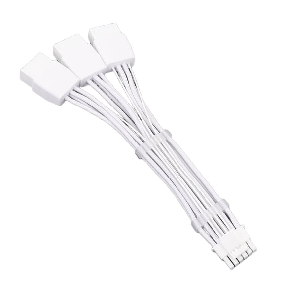 3x8pin 8PIN to 16Pin 12VHPWR GPU Power Sleeved Cable for Video Card Desktop Graphics Card Extension Power Supply Adapter