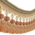thumbnail image 1 of 3yards Pom Pom Curtain Fringe Trim Beads Ball Tassel Trimming Sewing Ribbon Upholstery Fabric 3 yards, 1 of 3