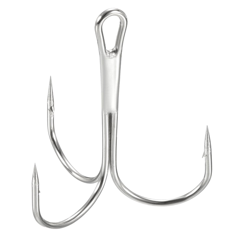 4/0# 1.73" Treble Fish Hooks Carbon Steel Bend Hook with Barbs, White 50 Pack - Walmart.com 4/0# 1.73" Treble Fish Hooks Carbon Steel Bend Hook with Barbs, White 50 Pack - Walmart.com