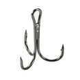 thumbnail image 1 of 4# 0.91" Treble Fish Hooks Carbon Steel Bend Hook with Barbs, Black 50 Pack, 1 of 5