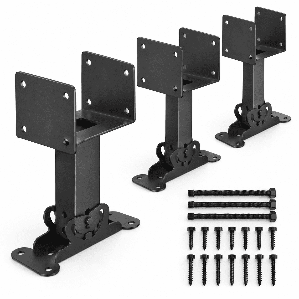 4.0 B Heavy Duty Adjustable 4x4 Roof Riser Pergola Brackets 4-Pack ...