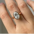 thumbnail image 1 of 4.0 CT Signature Oval Bezel Ring, 14K Gold Oval Solitaire Ring For Women, Wedding Ring, Bridal Ring Oval Cut Moissanite Engagement Ring, 1 of 5