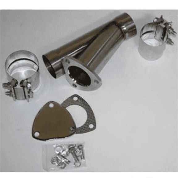 4.00" (102mm) Manual Exhaust Cutout Kit - Stainless Steel - Slip Fit w/ Band Clamp